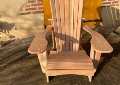 Fauteuil de jardin type adirondack en douglas -fabrication artisanale