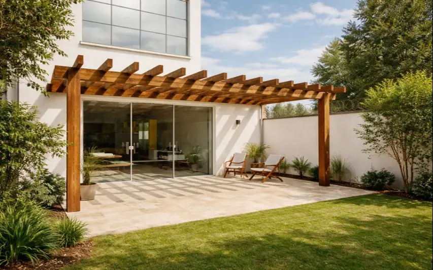 Pergola bois massif traité