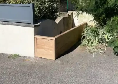 Jardinière bois en chêne massif naturel